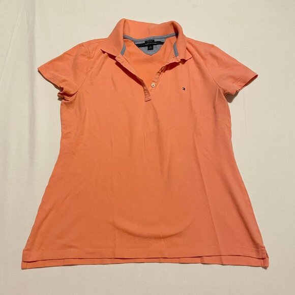 Tommy Hilfiger Classic Fit Polo Shirt Womens Size Medium Tshirt - Picture 15 of 15
